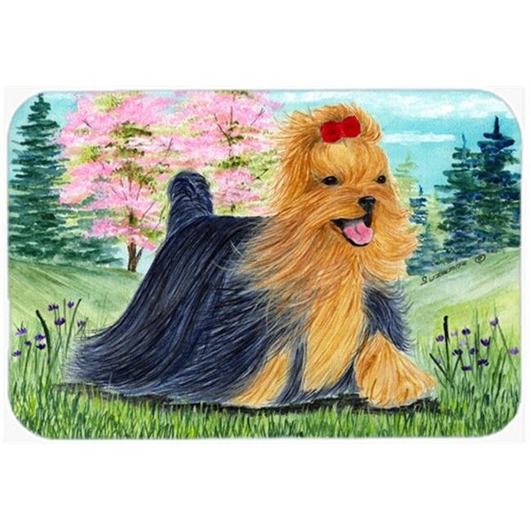 Carolines Treasures Carolines Treasures SS8188LCB Yorkie Glass Cutting Board - Large; 15 H x 12 L in. - SS8188LCB