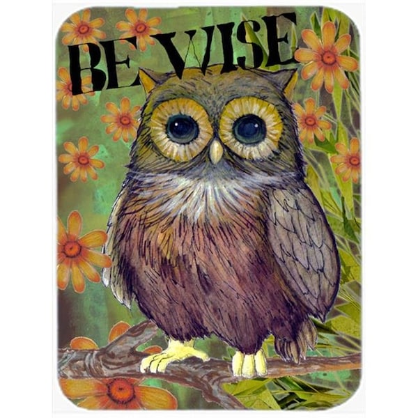 Carolines Treasures Carolines Treasures PJC1029LCB Be Wise Owl Glass Cutting Board; Large - PJC1029LCB