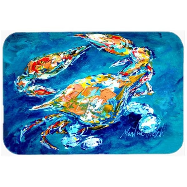 Carolines Treasures Carolines Treasures MW1153LCB 15 X 12 In. By Chance Crab Glass Cutting Board Large Size - MW1153LCB