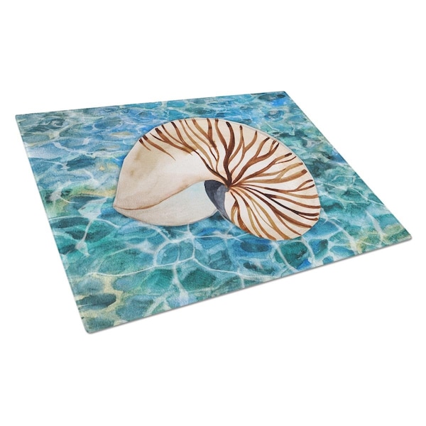 Carolines Treasures Sea Shell & Water Glass Cutting Board Large - BB5368LCB