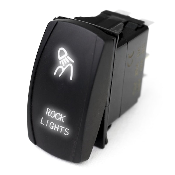 Interruptor basculante de luz LED para carreras con radiante LED blanco (luces para rocas) - RSLJ14W
