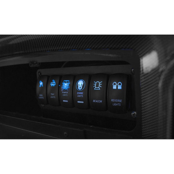 Interruptor basculante de luz LED para carreras con radiante LED blanco (luces para rocas) - RSLJ14W