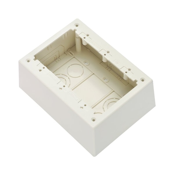 Panduit 3-Gang Junction Box, Non-Metallic, White - JBP3DWH