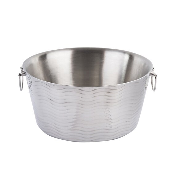 Tablecraft Beverage Tub, Double Wall, SS, 6-3/4 gal. - WBT199
