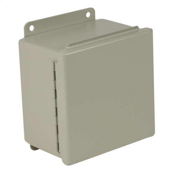 Wiegmann Carbon Steel Electrical Enclosures, 8 in H, 3-1/2 in D, 6 in W, NEMA 12, Hinged - B080603CH