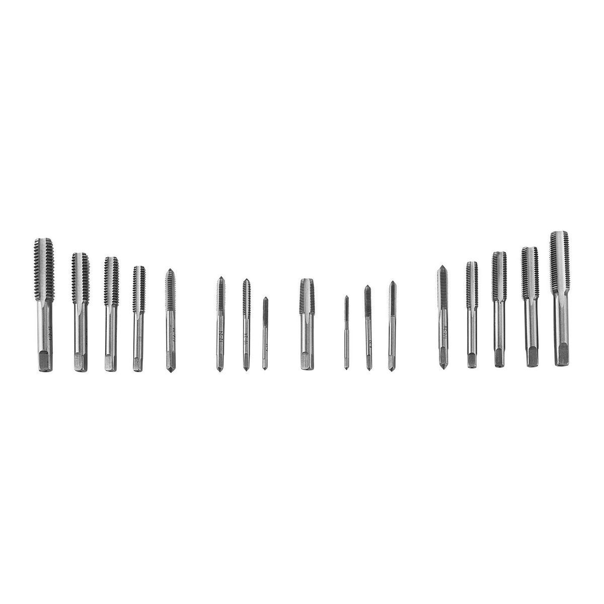Juego de machuelos y terrajas de acero al carbono SAE de Pittsburgh, 40 piezas - 62831