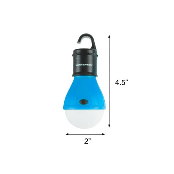 Leisure Sports 2-pack Portable LED Hanging Tent Light Bulb with 3 Settings and 60 Lumen for Camping  Hiking (Blue) - 156057QIE