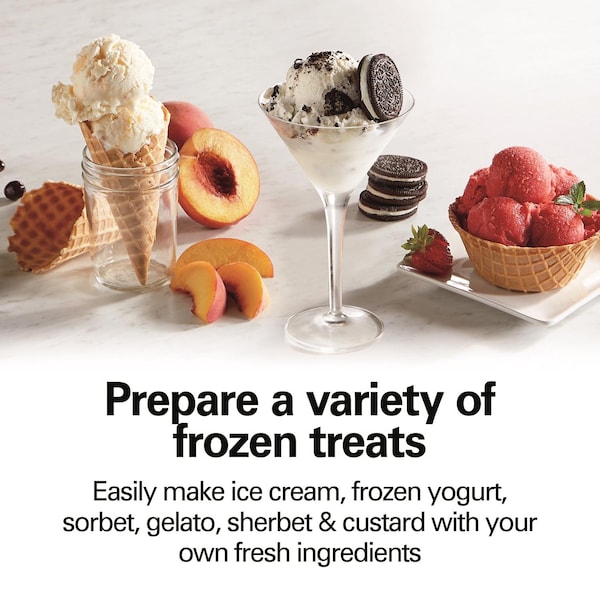 Hamilton Beach White 4 qt Ice Cream Maker 15.3 in. H X 12.5 in. W X 11.1 in. L - 68330N