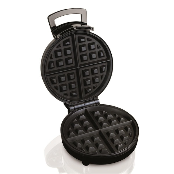 Razoredge 1 Waffle Stainless Steel Belgian Waffle Maker, Black & Silver - RA2514741