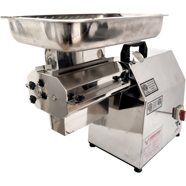 American Eagle AE-GMC22N 1" Stainless Steel 1.5HP Large Capacity Commercial Electric Meat Cutter Kit - AE-GMC22N-1