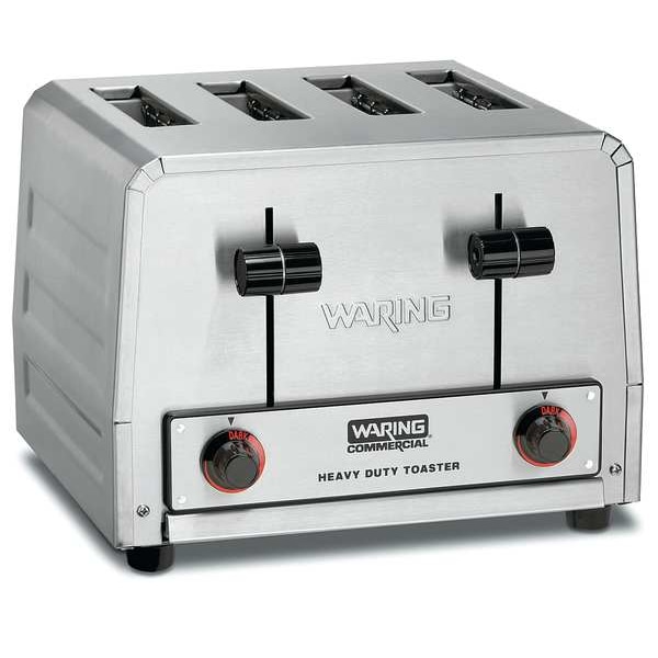 Waring Commercial 11-1/2" 4 Slot Stainless Steel Commercial Toaster - WCT800