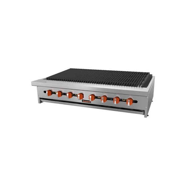 Mvp Group Corporation Sierra Range SRRB-48 - Radiant Char Broiler, 48"W, 8 Burners, 16,000 BTU Each, Stainless Steel - SRRB-48