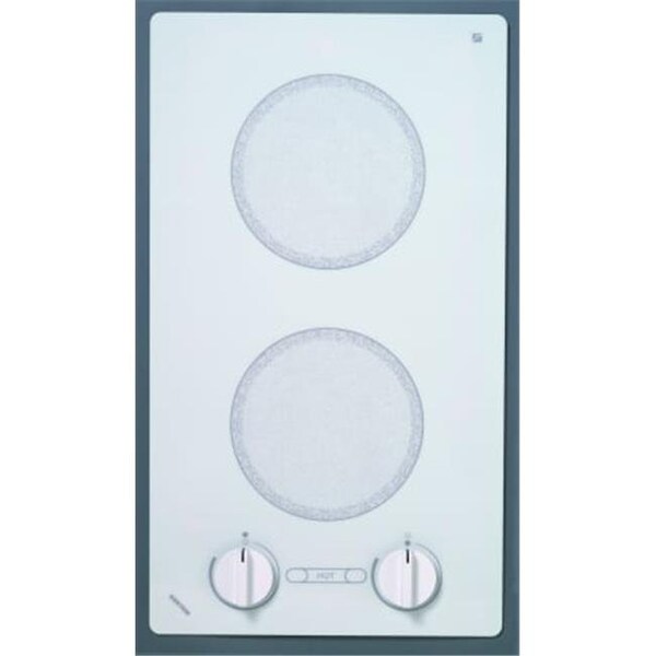 Kenyon Kenyon B49515 Alpine Series 2-burner Trimline Cooktop- white with analog control- two 6 .50 inch 120V UL - B49515