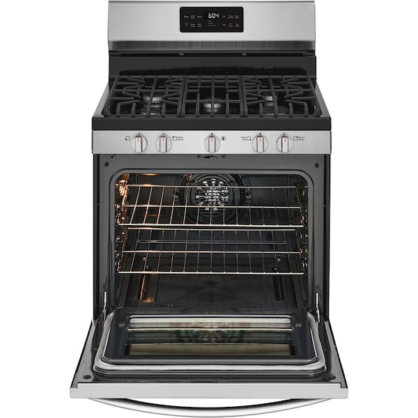 Almo 30-in. Freestanding Gas Range with Quick Boil Burner and Steam Clean Function - GCRG3038AF