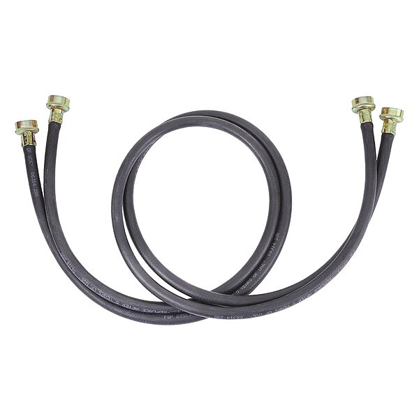 Whirlpool Blk Rbber Wsher Inlet Hse, 10 Ft, 2 Pk - 8212656RP