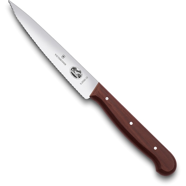 Swiss Army Brands 2023 Victorinox 40003 Kitchen Wood Steak, 40.75In Blade, Serrated, Spear Point - VIC-5.2030.12