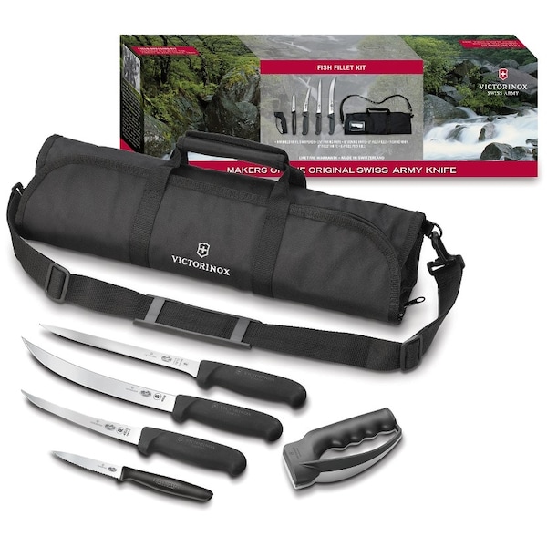 Swiss Army Brands 57615 Kitchen Special Sets & Multi-Tool Products Outdoor Recreation Fish Fillet Kit Black Packaged - VIC-5.1003.61-X2