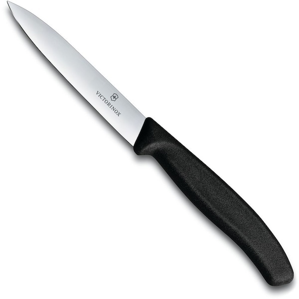 Swiss Army Brands 2024 Kitchen Swiss Classic Paring 4In Strt, Spear Point Blade, 5/8In Width At Handle Blk - VIC-6.7703