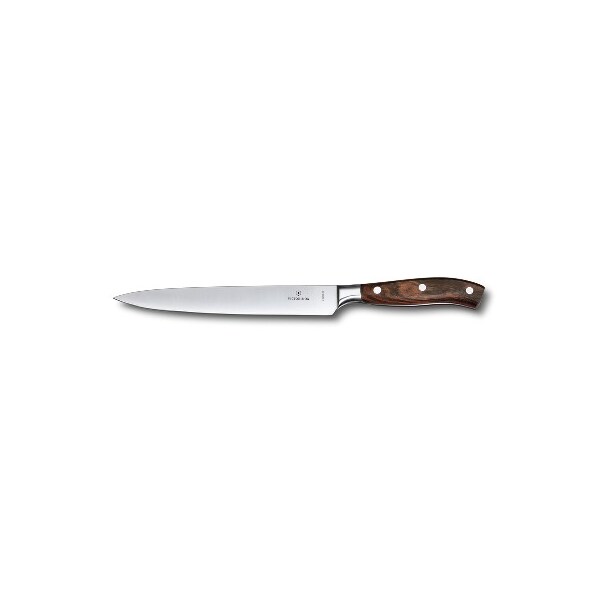 Swiss Army Brands Victorinox Kitchen Grand Maitre Carving 8In Straight Blade, 7/8In Width At Handle Wood Packaged - VIC-7.7200.20G