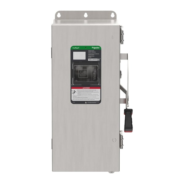 Interruptor de seguridad no fusible de Schneider Electric, 600V CA/CD, 3 polos - VHU363DSGL