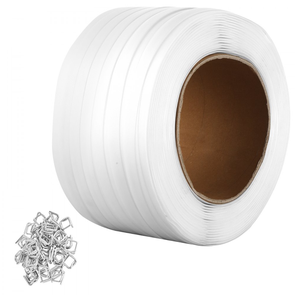 VEVOR Packaging Woven Strapping Roll 3/4" x 0.03" x 1640' Banding Strap 1763 lbs - BZKZDBZD34YCWT1DLV0