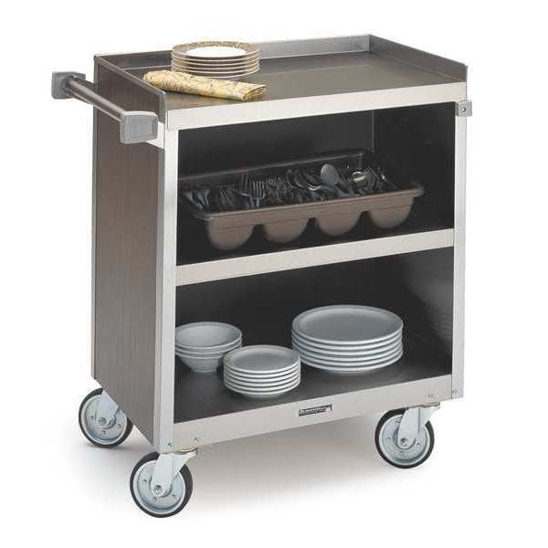 Lakeside Enclosed Bussing Cart, 3 Shelf - 21"x35" - 844GS