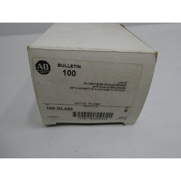Juego de pernos Allen Bradley para interruptor de desconexión Kit de partes y accesorios - 100-DL420
