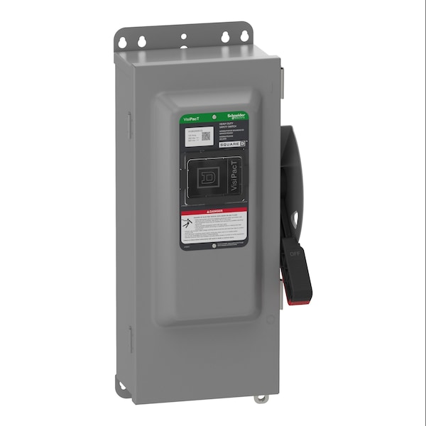 Interruptor de seguridad fusible Schneider Electric, 600V CA/CC, 3 polos - VH363AWKGL