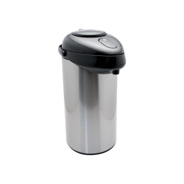 Service Ideas Premium 3 Liter Glass Lined Airpot w/ Pump Lid - TES30