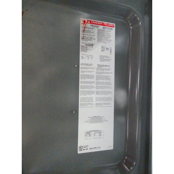 Interruptor de desconexión con fusible Square D de 2P 200A 120/240V-AC - H224NRB