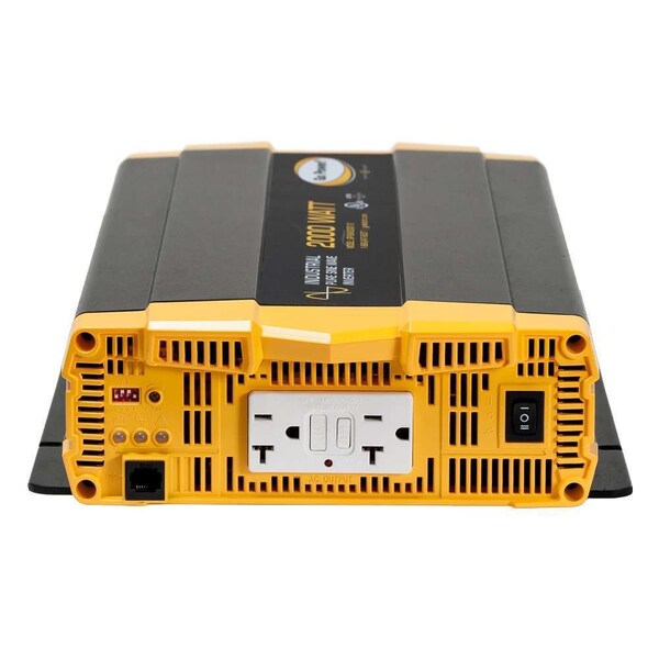 Go Power! Power Inverter, Pure Sine Wave, 3,500 W Peak, 2,000 W Continuous, 2 Outlets - 78156