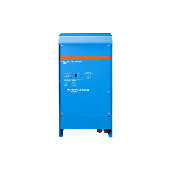 Victron Energy Power Inverter, Pure Sine Wave, 4,000 W Peak, 2,000 W Continuous, 2 Outlets - CMP242200100
