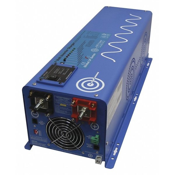 Aims Power Power Inverter and Battery Charger, Pure Sine Wave, 12,000 W Peak, 4,000 W Continuous, 0 Outlets - PICOGLF40W24V120V