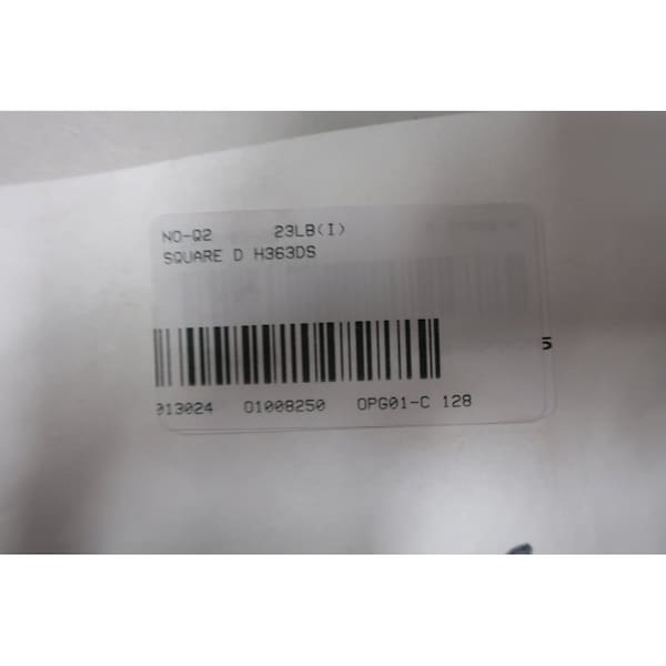 Interruptor de desconexión de fusibles Square D 3P 100A 480/600V-AC - H363DS