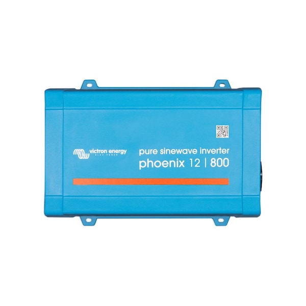 Victron Energy Power Inverter, Pure Sine Wave, 1,500 W Peak, 800 W Continuous, 1 Outlets - PIN121800500