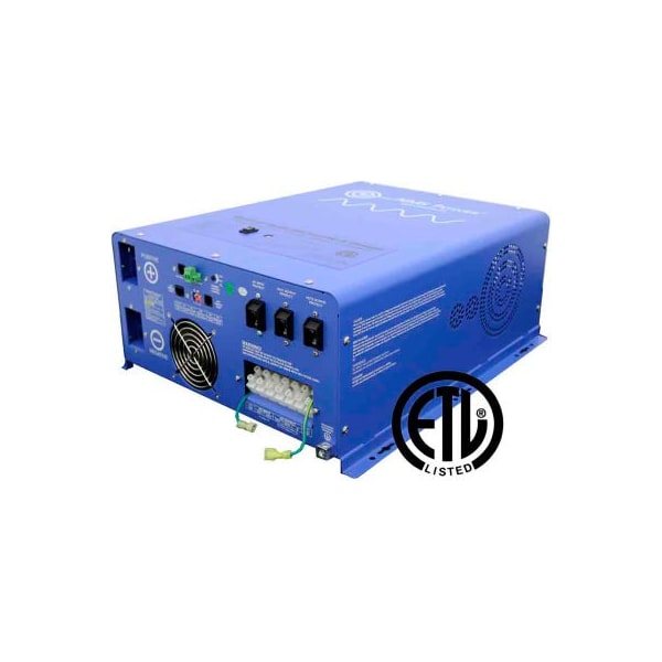 Aims Power Power Inverter and Battery Charger, Pure Sine Wave, 18,000 W Peak, 6,000 W Continuous, 1 Outlets - PICOGLF6024120UL