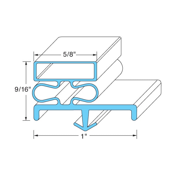 Kolpak Door Gasket 38 1/16" X 78 1/2" - 226151075