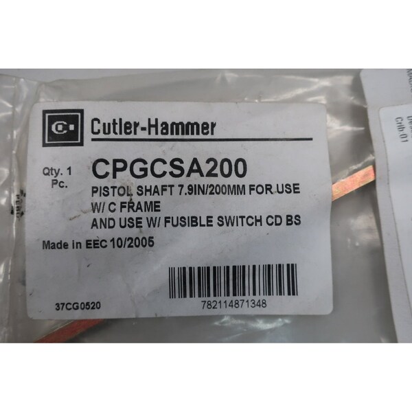 Partes y accesorios del interruptor de desconexión del eje de la pistola Eaton Cutler-Hammer - CPGCSA200