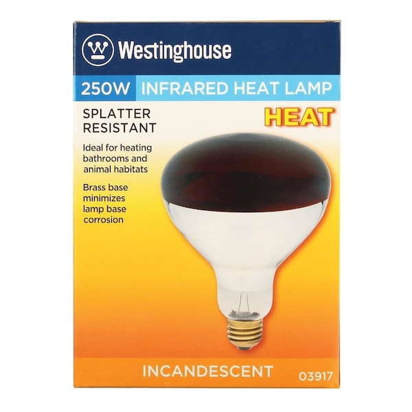 Westinghouse Bulb-250W R-40 Red Heat - 03917