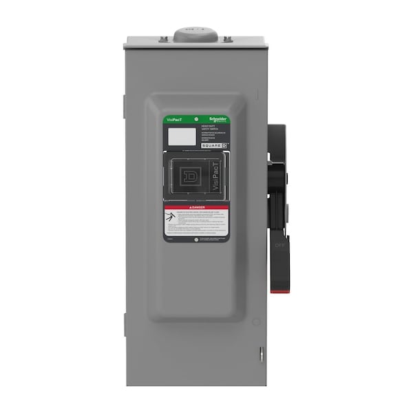 Interruptor de seguridad con fusible Schneider Electric, 600V CA/CC, 3 polos - VH363RB