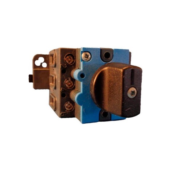 Controles Springer Co Springer Controls/MERZ ML1-040-PB4, 40A, 3 Polos, Interruptor de desconexión, Negro/Gris, Montaje tipo Din - ML1-040-PB4
