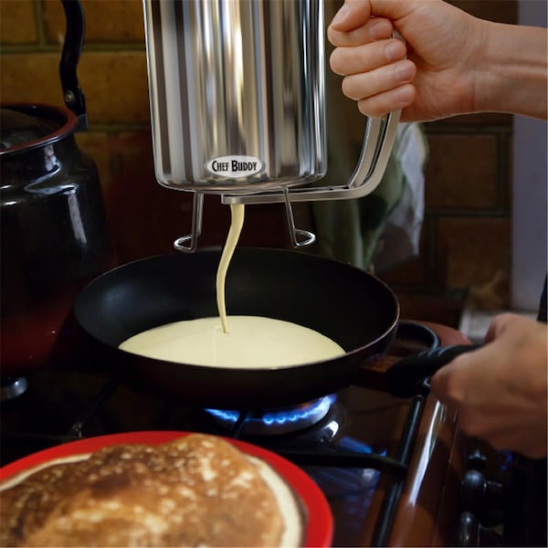 Classic Cuisine 24 oz Stainless Steel Pancake Batter Dispenser - AF031006