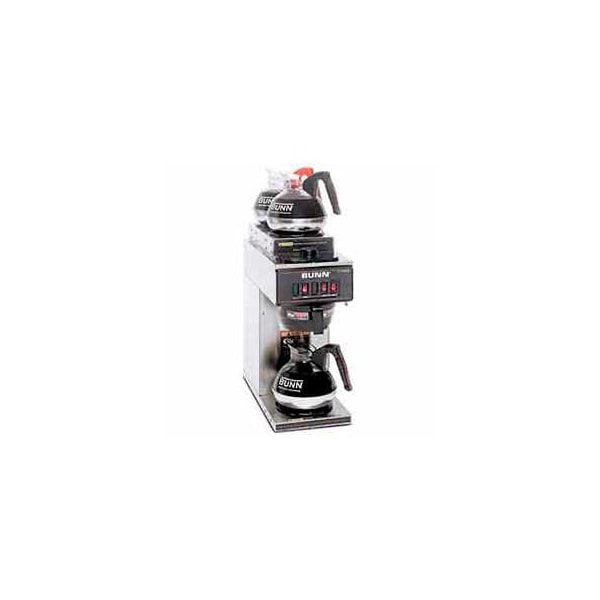 Bunn Pourover Coffee Brewer With 3 Warmers, 1L/2T, VP17-3, S/S - 13300.0004