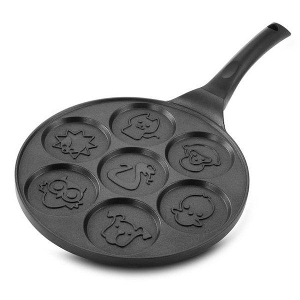 Megachef MegaChef MC-ANIMALCAKES1 10.5 in. Fun Animal Design Non Stick Pancake Maker Pan with Cool Touch Handle - MC-ANIMALCAKES1