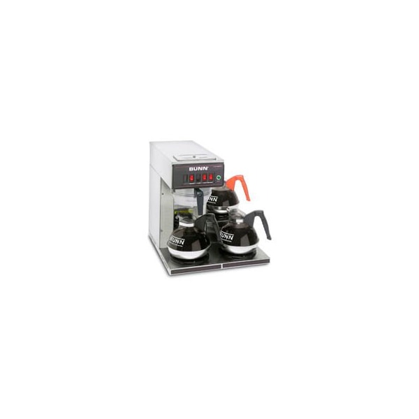Bunn Bunn 12950.0212 - 12 Cup Automatic Coffee Brewer With 3 Lower Warmers, CWT15-3 - 12950.0212