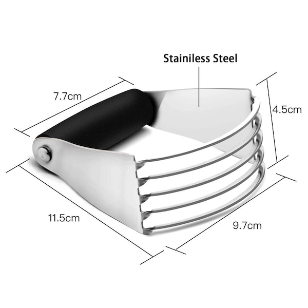 1947Kitchen Large Professional Stainless Steel Pastry Cutter Dough Blender, 2PK - TI-BELDB-BLA-2PK