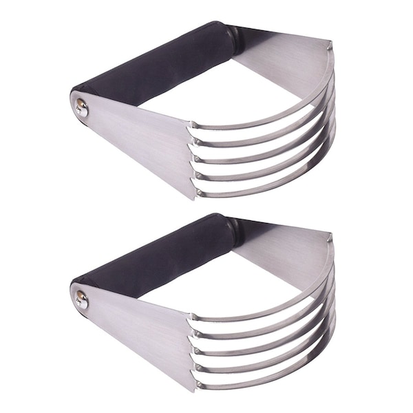 1947Kitchen Large Professional Stainless Steel Pastry Cutter Dough Blender, 2PK - TI-BELDB-BLA-2PK