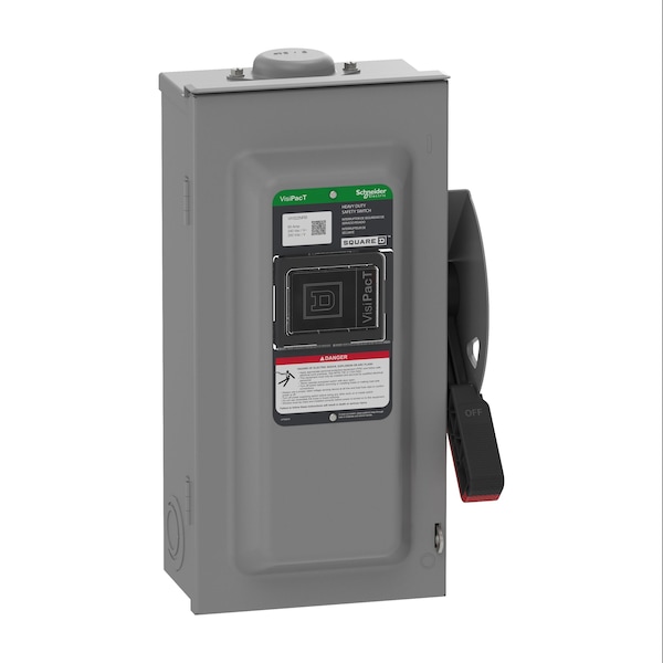 Interruptor de seguridad con fusible Schneider Electric, 240V CA, 3 polos - VH322NRB