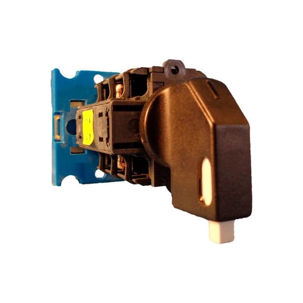 Controles Springer Co. Springer Controls/MERZ, interruptor de desconexión de 16A, 3 polos, negro/gris, montaje en riel DIN, bloqueo - A104/016-PB2.
