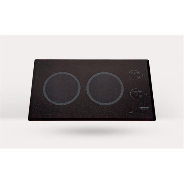Kenyon Lite-Touch Q 2-burner Trimline Cooktop- black with touch control - two 6 .5 inch 120V UL - B41575